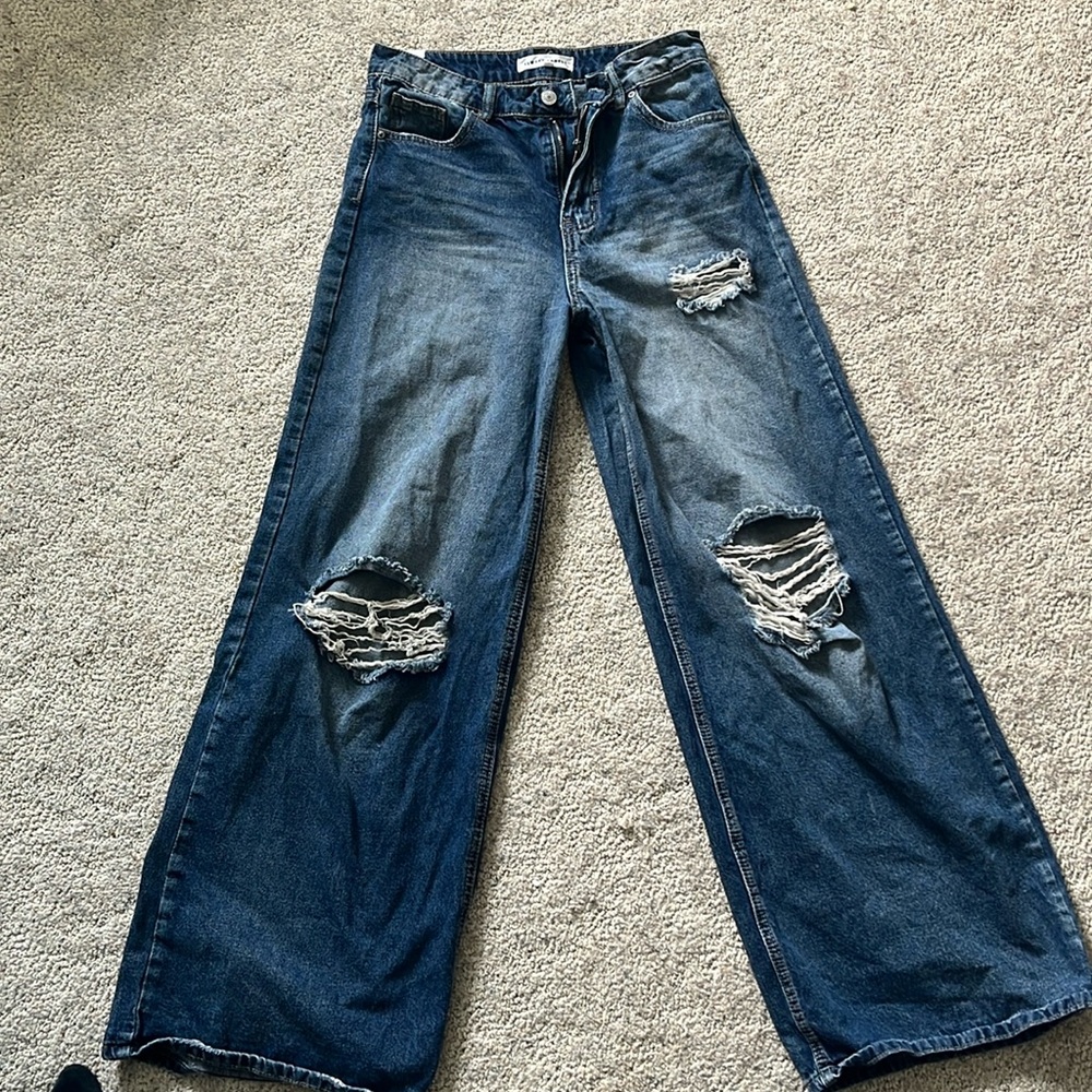 Straight leg jeans